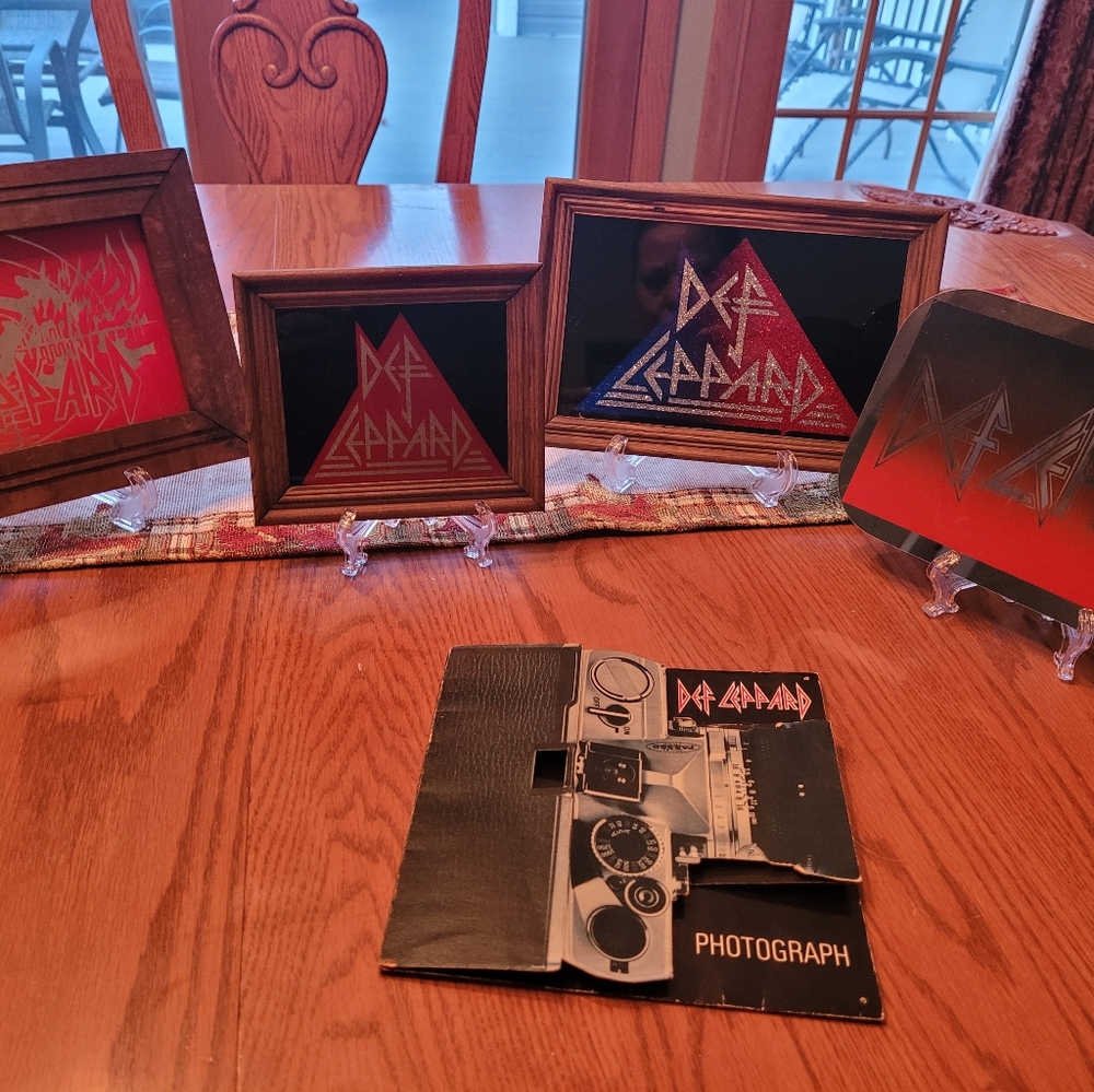 Vintage Def Leppard Carnival Mirrors